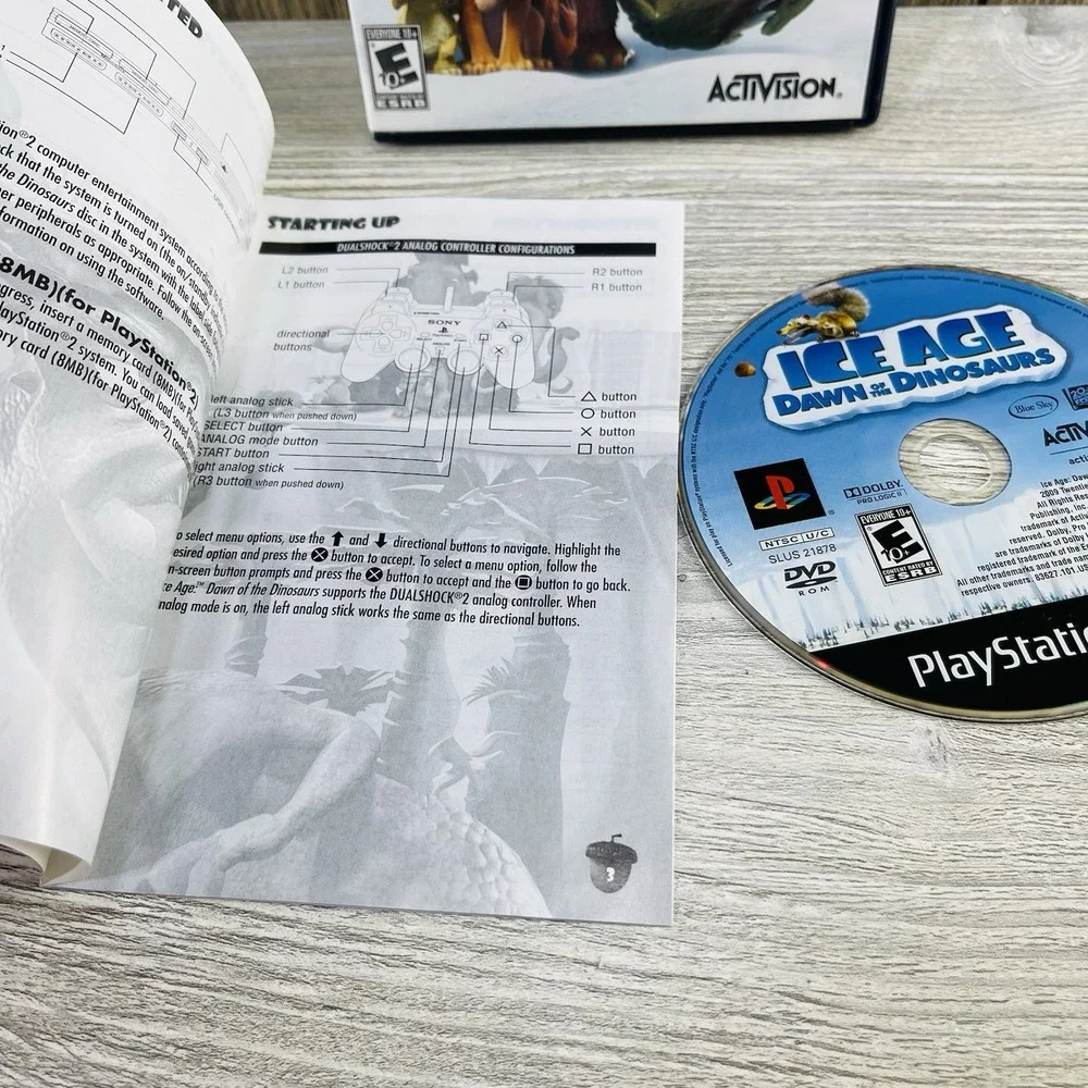 Ice Age: Dawn of the Dinosaurs (Sony PlayStation 2, 2009) - Complete Tested